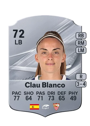 Clau Blanco - 72 - Rare EA FC 27 card