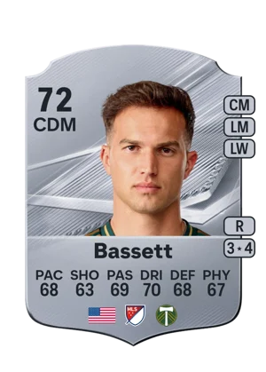 Bassett - 72 - Rare EA FC 27 card