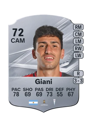 Giani - 72 - Rare EA FC 27 card
