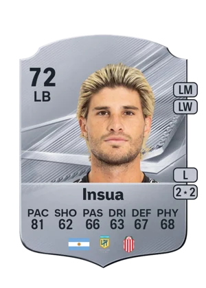Insua - 72 - Rare EA FC 27 card