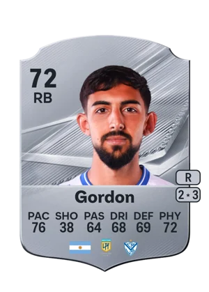 Gordon - 72 - Rare EA FC 27 card