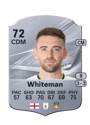 Whiteman - 72 - Rare EA FC 27 card