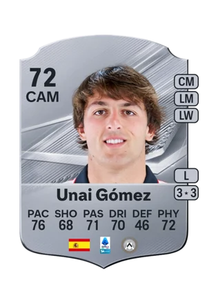Unai Gómez - 72 - Rare EA FC 27 card