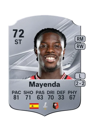 Mayenda - 72 - Rare EA FC 27 card