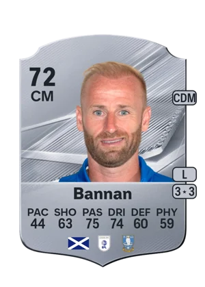 Bannan - 72 - Rare EA FC 27 card