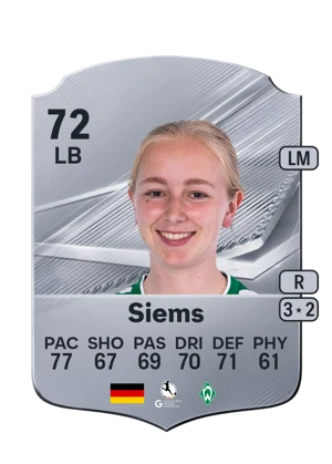 Siems - 72 - Rare EA FC 27 card