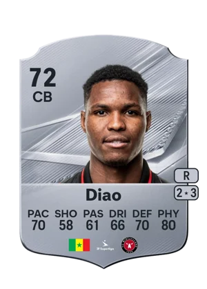 Diao - 72 - Rare EA FC 27 card