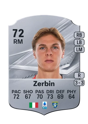 Zerbin - 72 - Rare EA FC 27 card