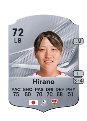 Hirano - 72 - Rare EA FC 27 card