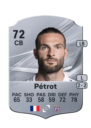 Pétrot - 72 - Rare EA FC 27 card