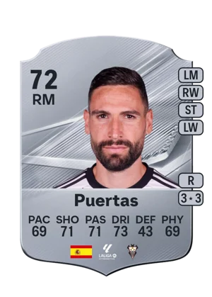 Puertas - 72 - Rare EA FC 27 card