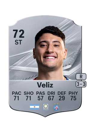 Veliz - 72 - Rare EA FC 27 card