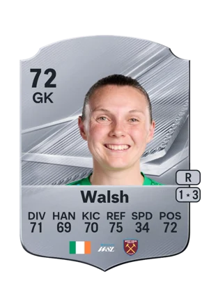 Walsh - 72 - Rare EA FC 27 card
