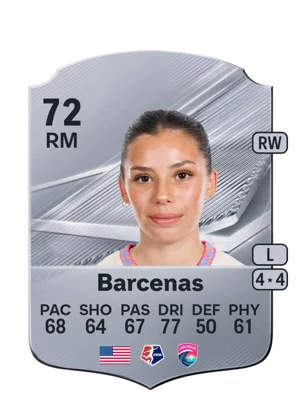 Barcenas - 72 - Rare EA FC 27 card