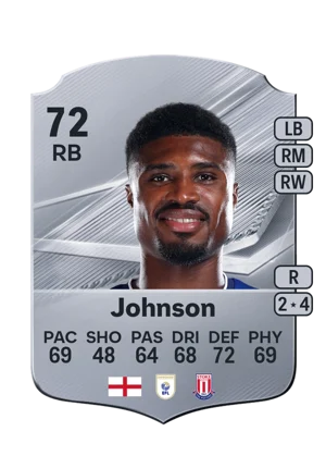 Johnson - 72 - Rare EA FC 27 card