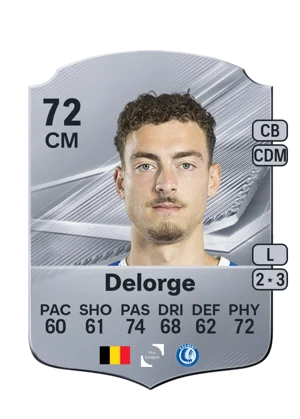 Delorge - 72 - Rare EA FC 27 card