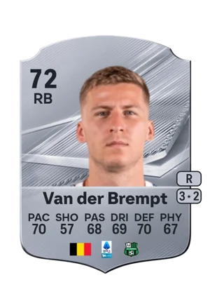 Van der Brempt - 72 - Rare EA FC 27 card