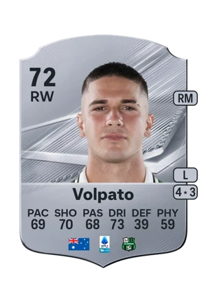Volpato - 72 - Rare EA FC 27 card