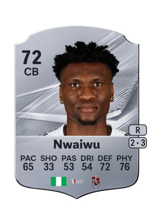 Nwaiwu - 72 - Rare EA FC 27 card