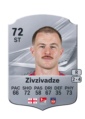 Zivzivadze - 72 - Rare EA FC 27 card