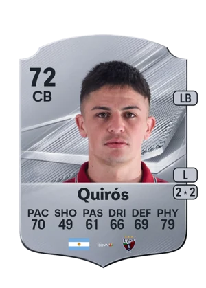 Quirós - 72 - Rare EA FC 27 card