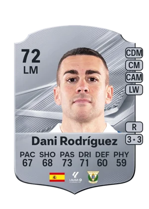 Dani Rodríguez - 72 - Rare EA FC 27 card