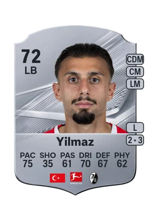 Yilmaz - 72 - Rare EA FC 27 card