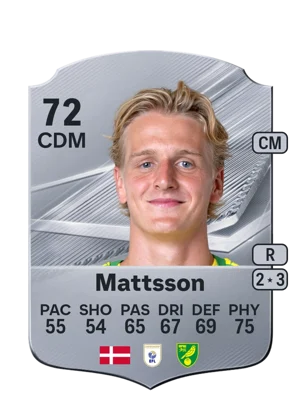 Mattsson - 72 - Rare EA FC 27 card