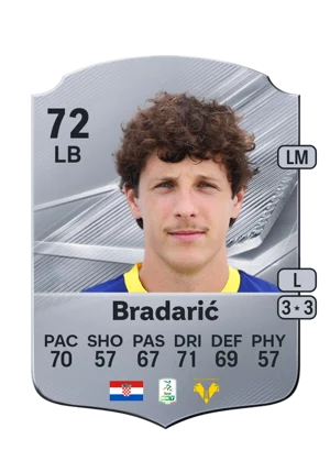 Bradarić - 72 - Rare EA FC 27 card
