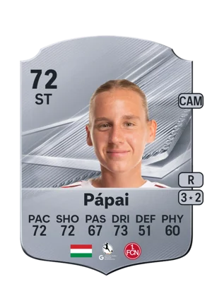Pápai - 72 - Rare EA FC 27 card