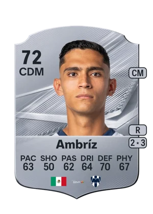 Ambríz - 72 - Rare EA FC 27 card