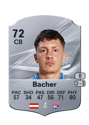 Bacher - 72 - Rare EA FC 27 card