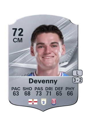 Devenny - 72 - Rare EA FC 27 card