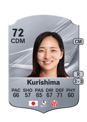 Kurishima - 72 - Rare EA FC 27 card