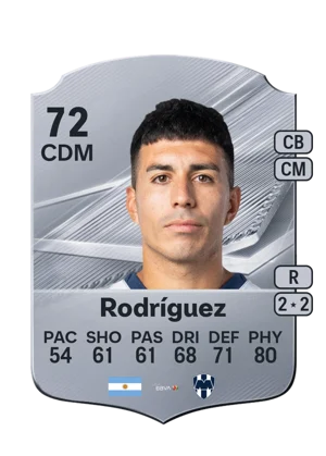 Rodríguez - 72 - Rare EA FC 27 card