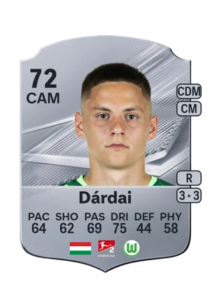 Dárdai - 72 - Rare EA FC 27 card