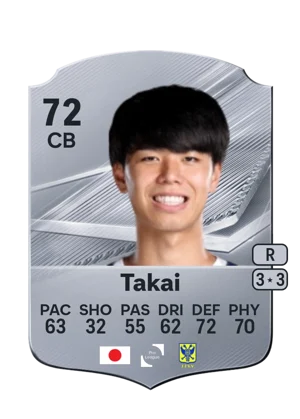 Takai - 72 - Rare EA FC 27 card
