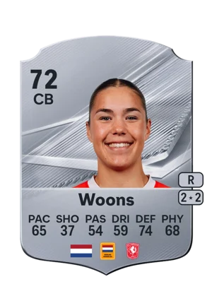 Woons - 72 - Rare EA FC 27 card