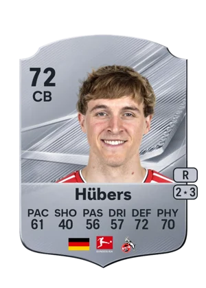 Hübers - 72 - Rare EA FC 27 card