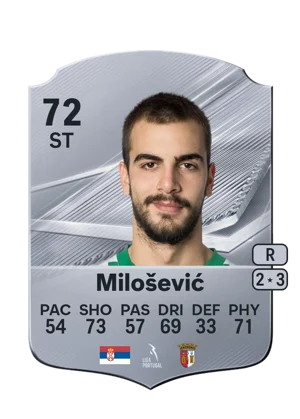 Milošević - 72 - Rare EA FC 27 card