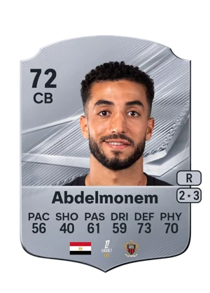 Abdelmonem - 72 - Rare EA FC 27 card