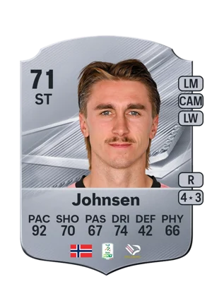 Johnsen - 71 - Rare EA FC 27 card