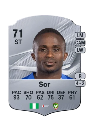Sor - 71 - Rare EA FC 27 card