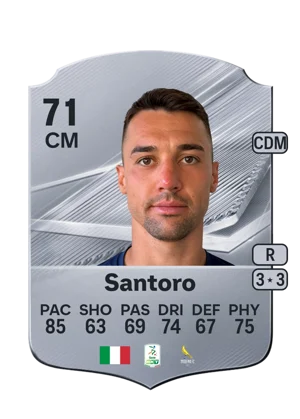 Santoro - 71 - Rare EA FC 27 card