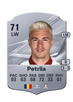 Petrila - 71 - Rare EA FC 27 card