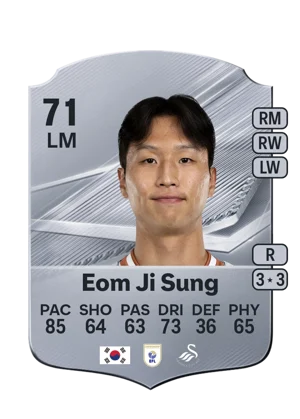 Eom Ji Sung - 71 - Rare EA FC 27 card