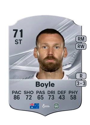 Boyle - 71 - Rare EA FC 27 card