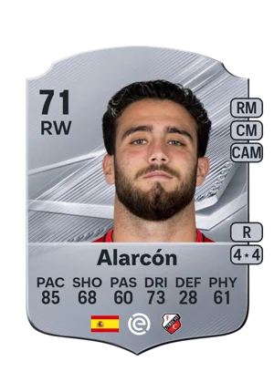 Alarcón - 71 - Rare EA FC 27 card