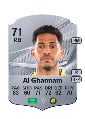Al Ghannam - 71 - Rare EA FC 27 card