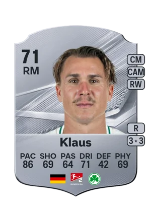 Klaus - 71 - Rare EA FC 27 card